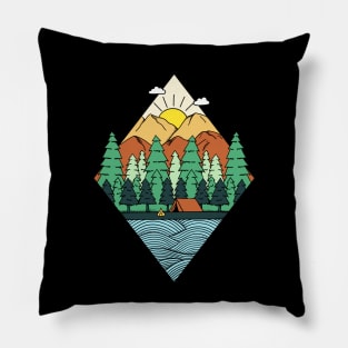 Mountains Diamond Pillow