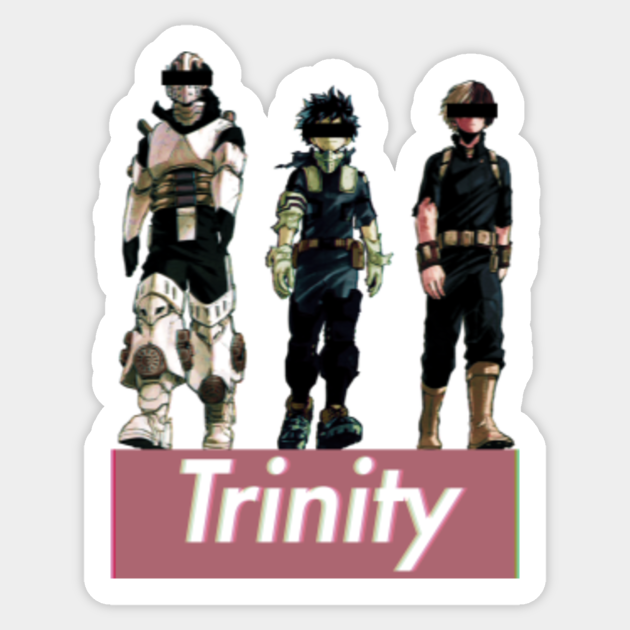 Class 1a Trinity My Hero Academia My Hero Academia Aufkleber Teepublic De When shigaraki was standing next to him, he was slouching over a decent amount. teepublic