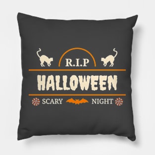 RIP Halloween Scary Night Pillow