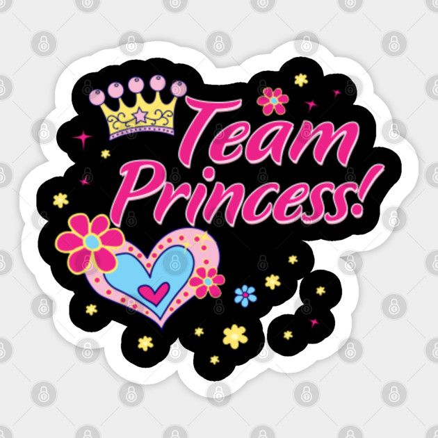 Baby Gender Reveal Theme Princess Team Girl Pregnant Funny Cute Baby Gender Reveal Gift Sticker Teepublic