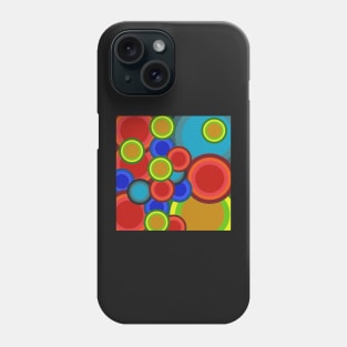 colorful pop art circles design Phone Case