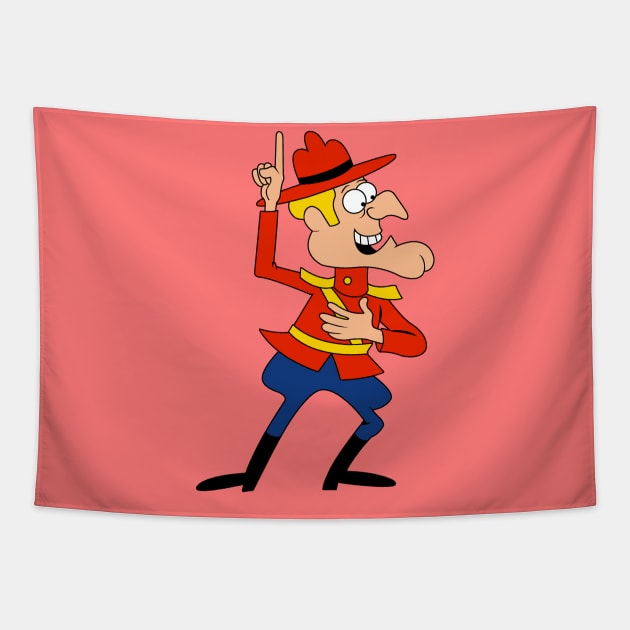 Dudley Do-Right - Rocky Bullwinkle Tapestry by LuisP96