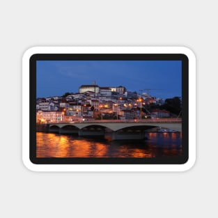 Old town, river, Mondego, Coimbra, Portugal, city, evening, dusk Magnet