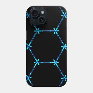 Modern futuristic hexagon pattern Phone Case