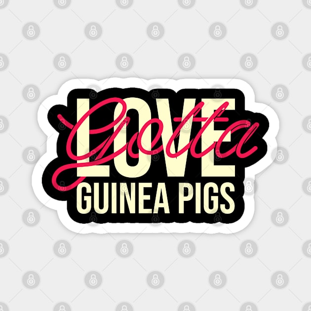 Guinea pigs lover gift. Perfect present for mother dad friend him or her Magnet by SerenityByAlex