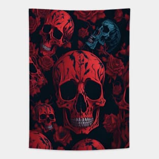 Bloody Skull Tapestry