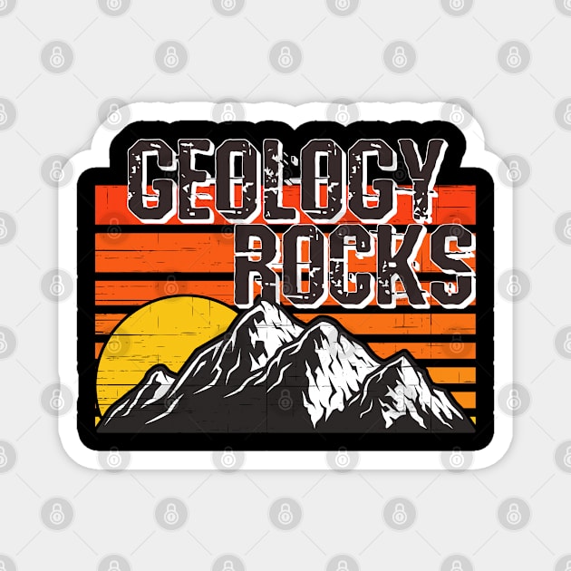 Geology Rocks Funny Geologist Rock Hunting Magnet by CharJens