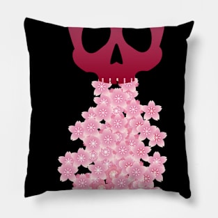 Hanahaki Flower Skull Pillow