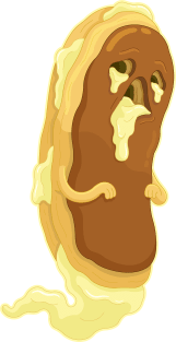 Chocolate Eclair Ghost Magnet