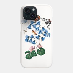 Soldanella, Amazon angel, net-winged beetle and shells Phone Case