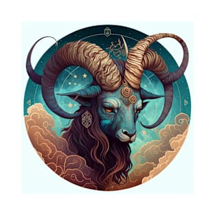 Gorgeous mystical image of a Ram. T-Shirt