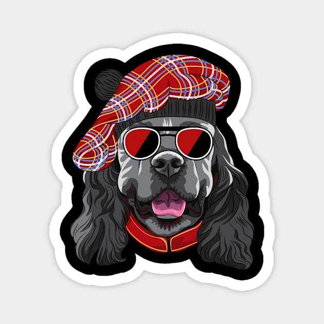 Stylish English Cocker Spaniel Magnet by Mishka