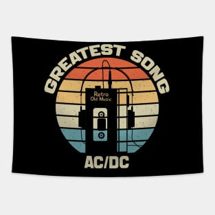 AC DC - Retro Walkman - Style Tapestry