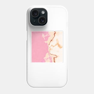 pink and gold abstract digital painting Phone Case