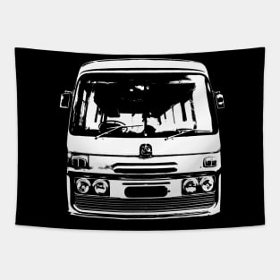 Bedford 1970s British classic coach monoblock white Tapestry