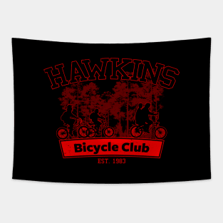 Cool 80's Inspired Bicycle Club For Cyclists Tapestry