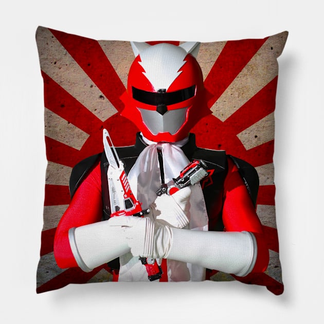 Red Fox Battle Ready Accessories Pillow by TheImmortalRedFox