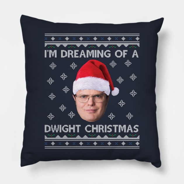 Im Dreaming Of  A Dwight Christmas The Office Pillow by Nova5