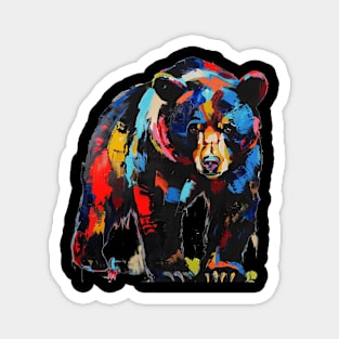 American Black Bear Colorful Pop Art Design Animal Lover Gift Idea Magnet