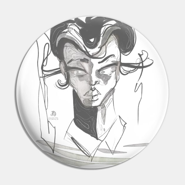 Portrait Pin by valentyna mohylei