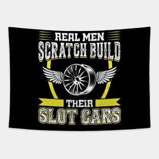 Real Men Scratch Build Their Slot Cars Tapestry