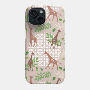 Endangered Wildlife Baby Giraffes At The Jungle Love Giraffes Phone Case