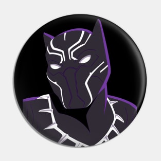 Black Panther Simplistic Pin