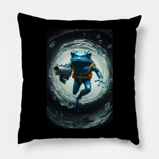 Super Hero Frog Man New Breed Card Collection Pillow