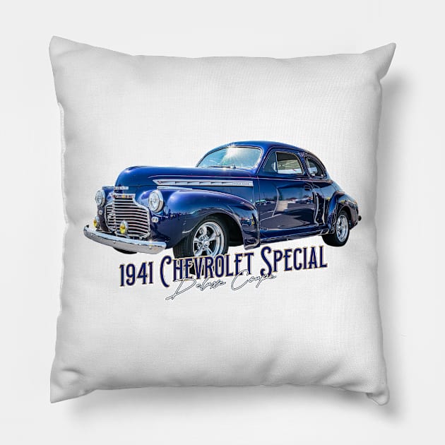 1941 Chevrolet Special Deluxe Coupe Pillow by Gestalt Imagery