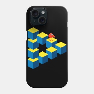 Q*bert - pixel art Phone Case