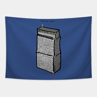 Amp Maze (Color) Tapestry