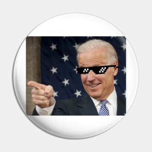 Joe Biden Finger gun - Deal with it Pin