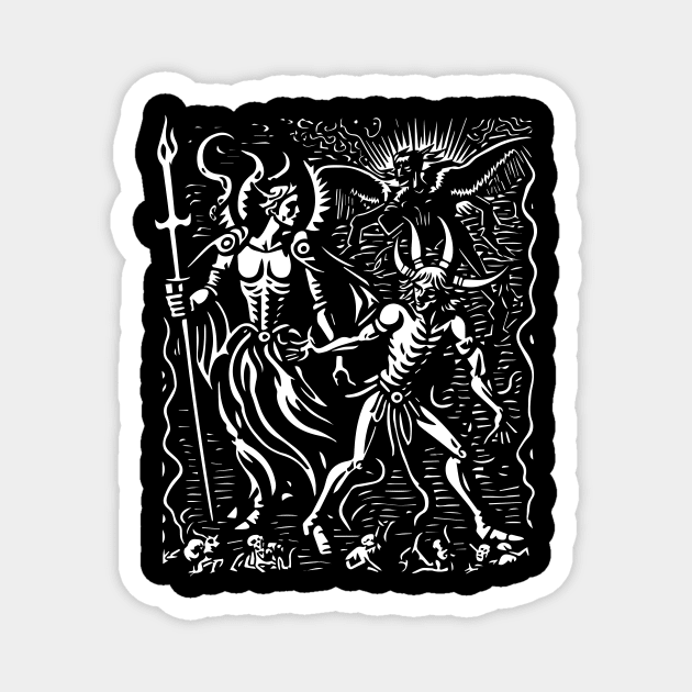 Medieval Daemon #6 Magnet by n23tees