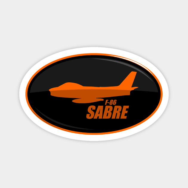 F-86 Sabre Magnet by Tailgunnerstudios