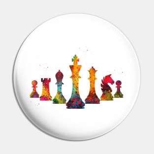 Chess pieces Pin