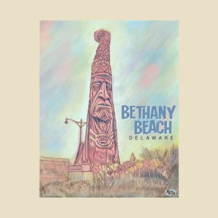 Bethany Beach Chief Little Owl Totem T-Shirt