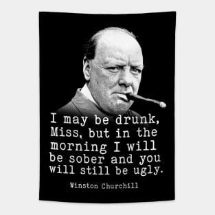 Winston Churchill Funny Joke | WW2 Quote Tapestry