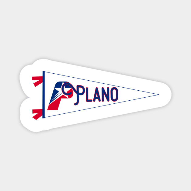 Plano Flag Pennant Magnet by zsonn