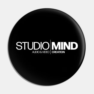 Studio Mind, White Logo Pin