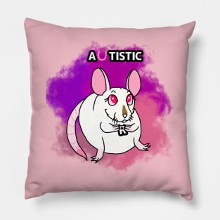 Artistic/Autistic Rat (Version 2) Pillow