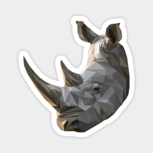 Geometrical Rhino Head Magnet