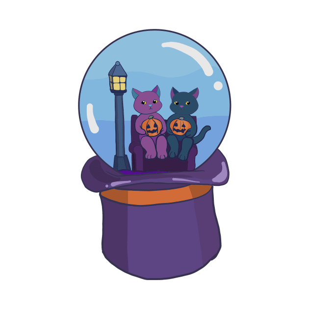 Spooky Cats by jenartfart