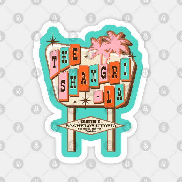 The Shangri-La Apartments Magnet by darklordpug