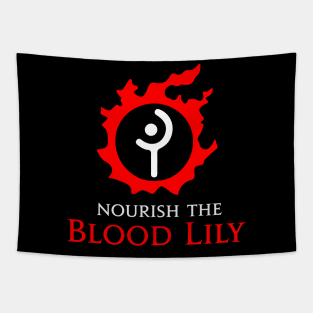 Nourish the Blood Lily! White Mage funny meme MMORPG player Tapestry