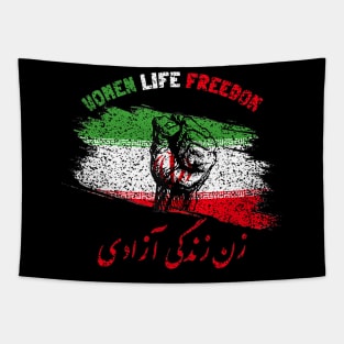 Womens Woman Life Freedom Zan Zendegi Azadi Iran Tapestry