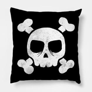 Spatter Skull watercolor Pillow