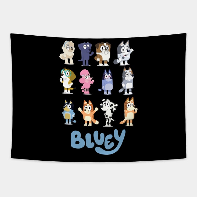 topper bluey Tapestry by Inspire Gift