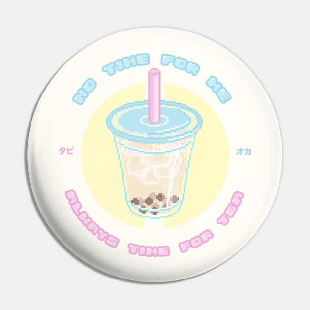 Tapioca MilkTea Bubble Tea Pin by AmberCrisis