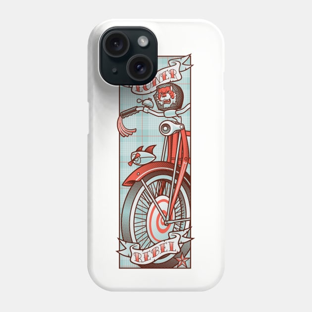 A Loner, A  Rebel Phone Case by Scott Derby Illustration