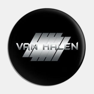 Metallic illustration Van Halen Pin